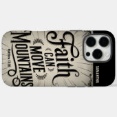 信仰は山を移動することができるヴィンテージクリスチャン Case-Mate iPhoneケース (裏面 (横))
