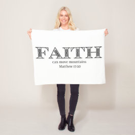 信仰は山を移動することができる植物学フローラ フリースブランケット