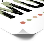 信仰は山を移動できるレトロ ポスター (コーナー)