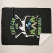 信仰は山を移動できる引用文 シェルパブランケット (正面(横))