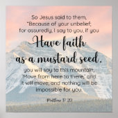 信仰は山を移動できる聖なる書物、 経典 ポスター (正面)