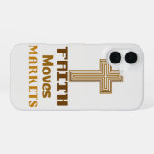 「信仰は市場を動かす」電話事件 iPhone 16ケース (裏面横)
