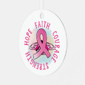 信仰は強い希望を勇気づける メタルオーナメント (正面左)