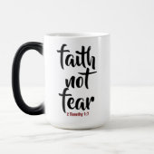 信仰は恐怖ではない – モーフィングマグ モーフィングマグカップ (左)