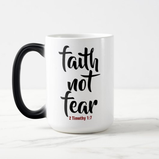 信仰は恐怖ではない – モーフィングマグ モーフィングマグカップ (左)