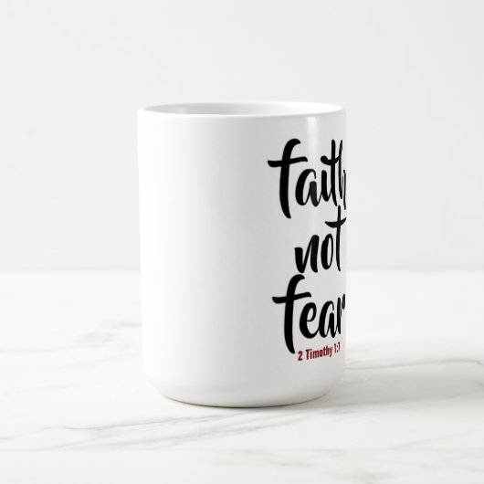 信仰は恐怖ではない – モーフィングマグ モーフィングマグカップ (中央)