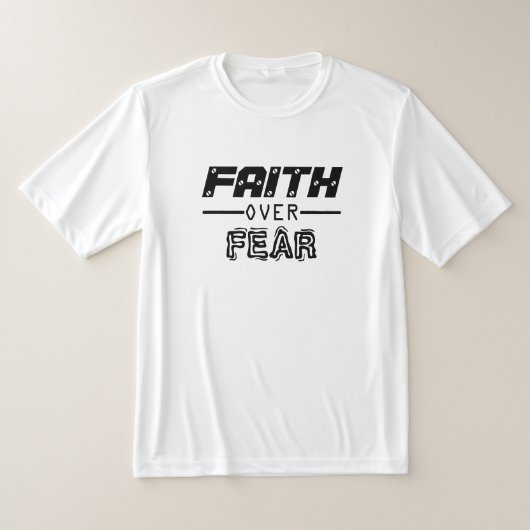 信仰は恐怖に勝つ MotoMort Tシャツ (レイダウン)