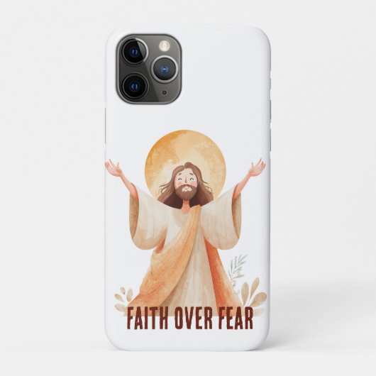 信仰は恐怖に勝る イエス キリスト Tシャツ Case-Mate iPhoneケース (裏)