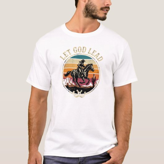 信仰は恐怖に勝る - ウェスタンカウガールシャツ Tシャツ (正面)