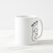信仰は恐怖に勝る - 励ましのメッセージ コーヒーマグカップ (正面右)