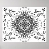 信仰は愛と大人の色感動的付を願う ポスター (正面)