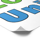 信仰は愛の統一を願う ポスター (角)