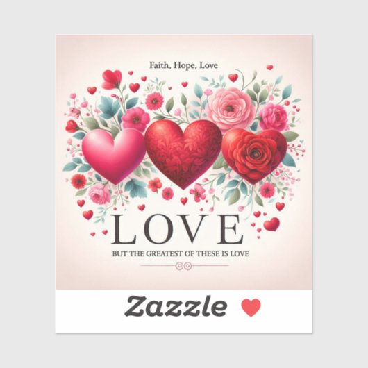 信仰は愛を望む素晴らしが愛である シール (シート)