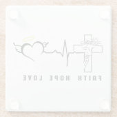 信仰は愛を願う ガラスコースター (裏面)