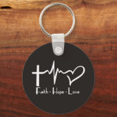 信仰は愛を願う キーホルダー (正面)