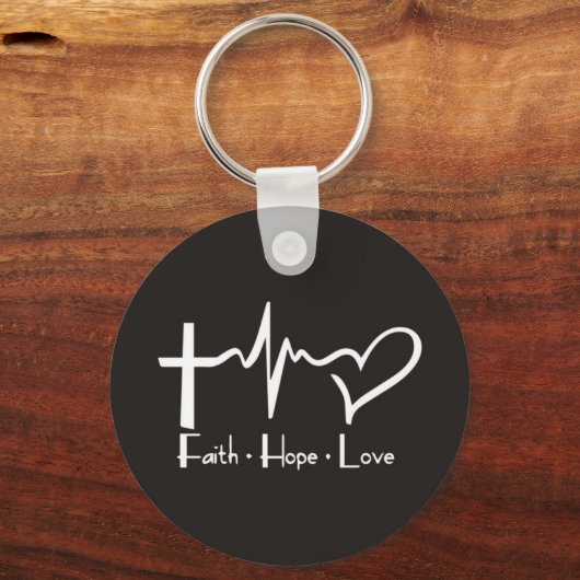 信仰は愛を願う キーホルダー (正面)