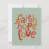 信仰は愛を願う ノートカード (正面)