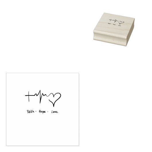 信仰は愛を願う ラバースタンプ (押印)