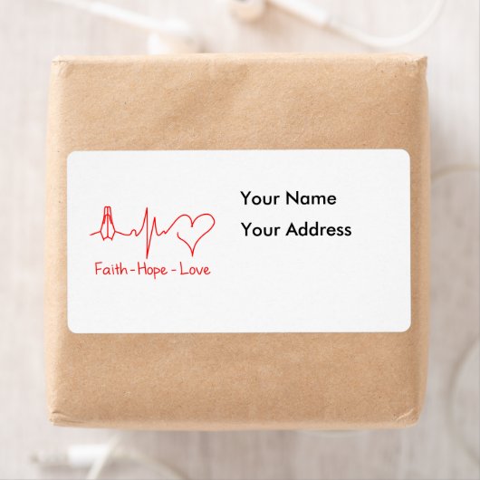 信仰は愛を願う ラベル (インサイチュ)