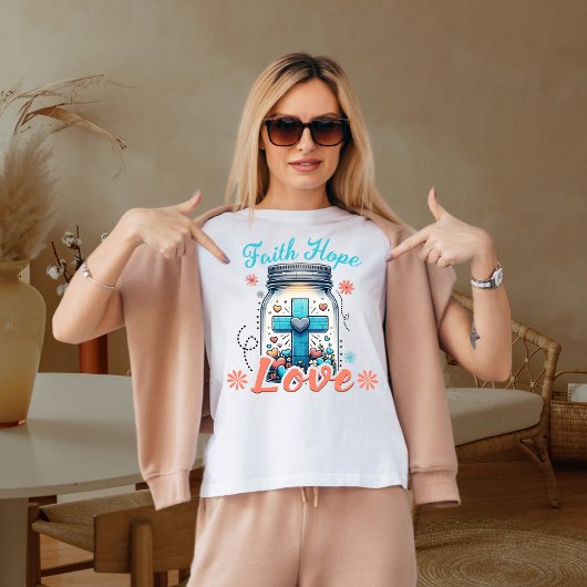 信仰は愛を願う Tシャツ