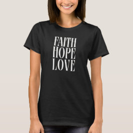 信仰は愛を願う Tシャツ