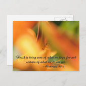 信仰は我々が望むことを確信している… ポストカード (正面/裏面)