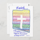 信仰は望まれる物の実体であり… ポストカード (正面/裏面)