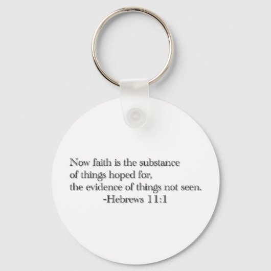 信仰は望む物の実体である キーホルダー (正面)