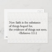 信仰は望む物の実体である ポストカード (正面/裏面)
