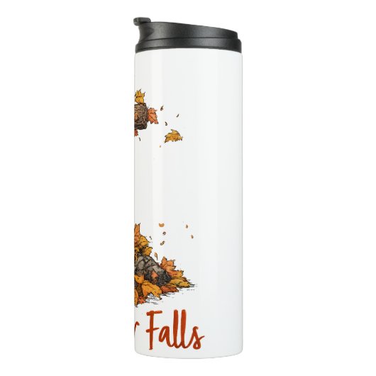 信仰は決して秋のクロス・グラフィック タンブラー (回転右)