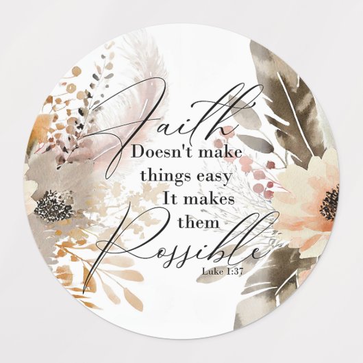 信仰は物にステッカーを付ける ラベル (デザイン1)