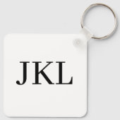 信仰は物事をモノグラムに可能にする キーホルダー (裏面)