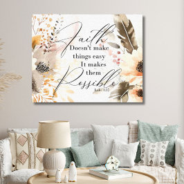 信仰は物事を可能な枠に入れたキャンバスプリント キャンバスプリント