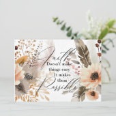 信仰は物事を可能にするグリーティングカード サンキューカード (スタンド正面)