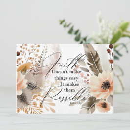 信仰は物事を可能にするグリーティングカード サンキューカード