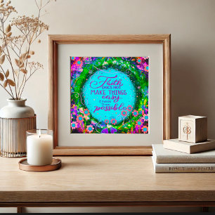 信仰は物事を可能にする引用文インスピレーション ポスター