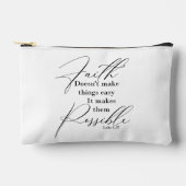 信仰は物事を可能にする アクセサリーポーチ (正面)