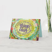 「信仰は物事を可能にする」インスピレーション カード (正面)