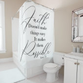 信仰は物事を可能にする シャワーカーテン (インサイチュ)