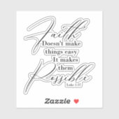 信仰は物事を可能にする シール (シート)