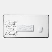 信仰は物事を可能にする デスクマット (キーボード&マウス)