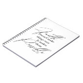 信仰は物事を可能にする ノートブック (左側)