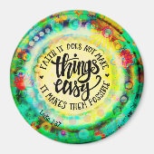 信仰は物事を可能にする マグネット (正面)