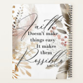 信仰は物事を簡単しない プランナー手帳 (裏面)