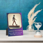 信仰は目に見えることではない フォトプラーク (側面)