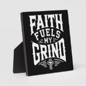 信仰は私の心を刺激する – キリスト教の動機 フォトプラーク (正面)