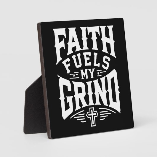 信仰は私の心を刺激する – キリスト教の動機 フォトプラーク (正面)