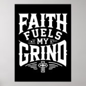 信仰は私の心を刺激する – キリスト教の動機 ポスター (正面)