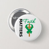 信仰は肝臓がんの問題である 缶バッジ (正面&裏面)