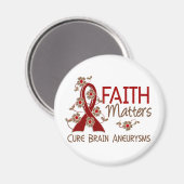 信仰は脳の動脈瘤に重要 マグネット (正面/裏面)